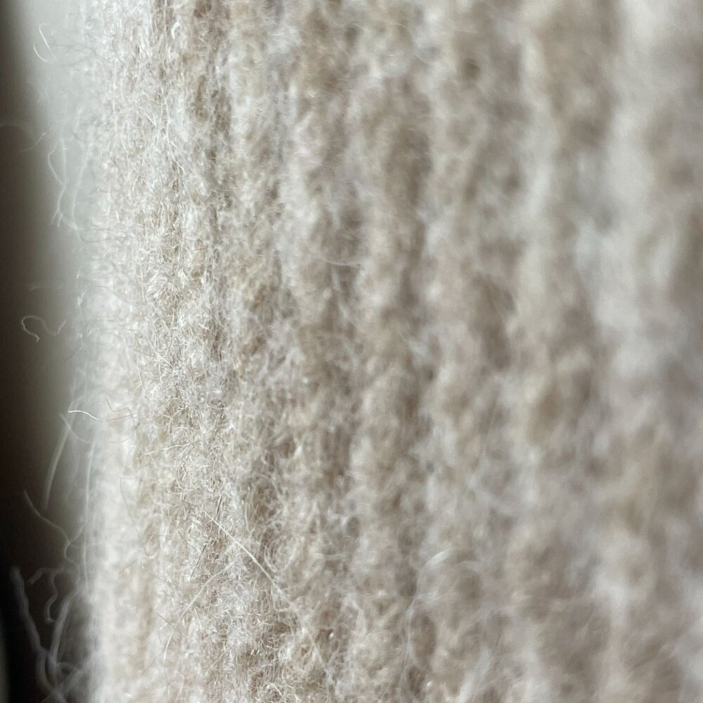 Antonio Melani Womens WOOL ALPACA Sweater Size L Beige QUIET LUXURY Neutral - Picture 5 of 11